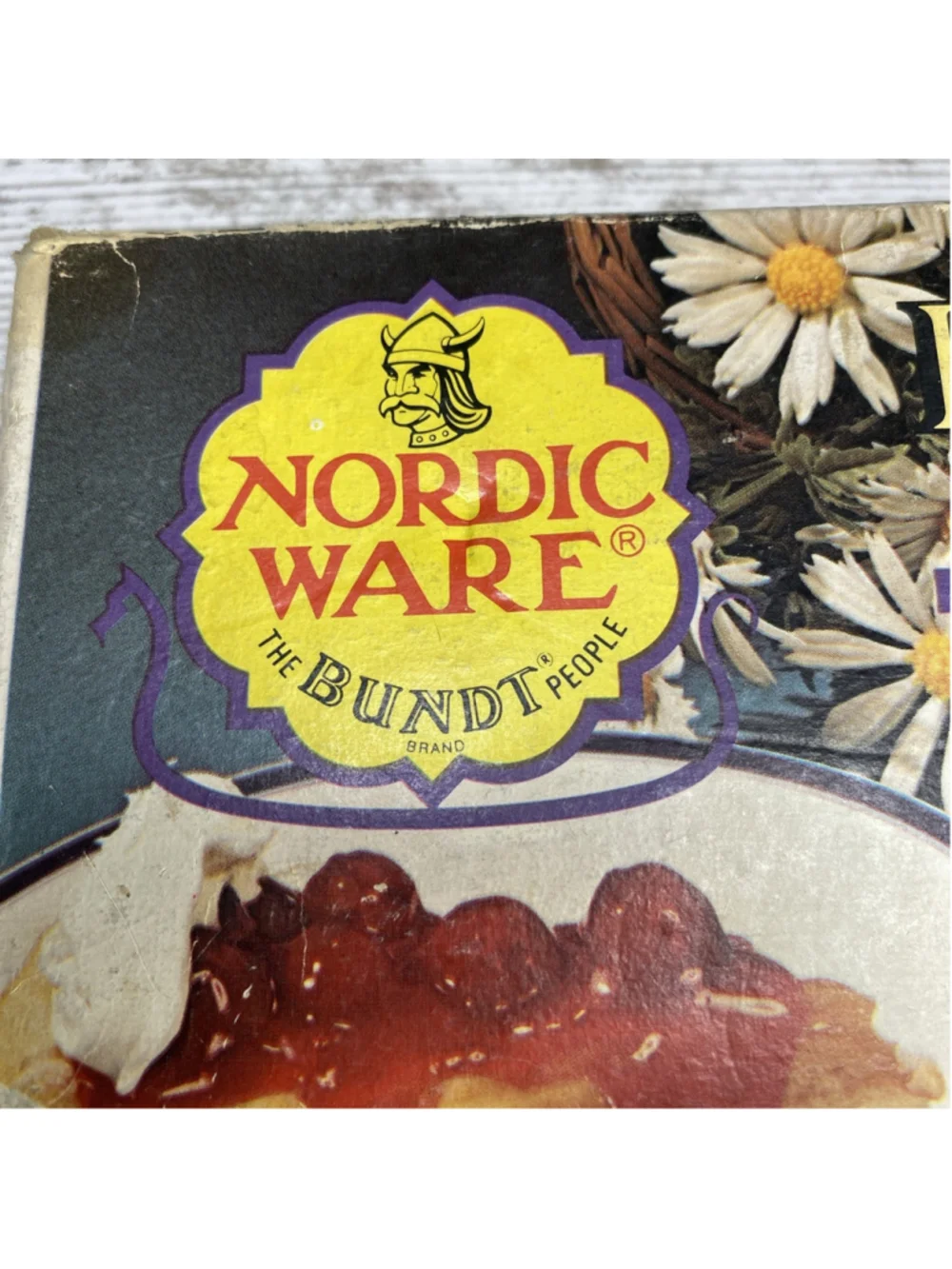Vintage Nordic Ware Harvest Yellow Flan Pan 4 Cup Bundt w/ Original Box